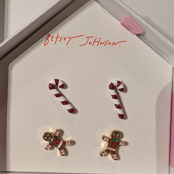 Betsey Johnson Xmas Jewelry Lot: 7 Box, 10pc Earrings & Brooches 🎁ON SALE 🎁 - Picture 12 of 17